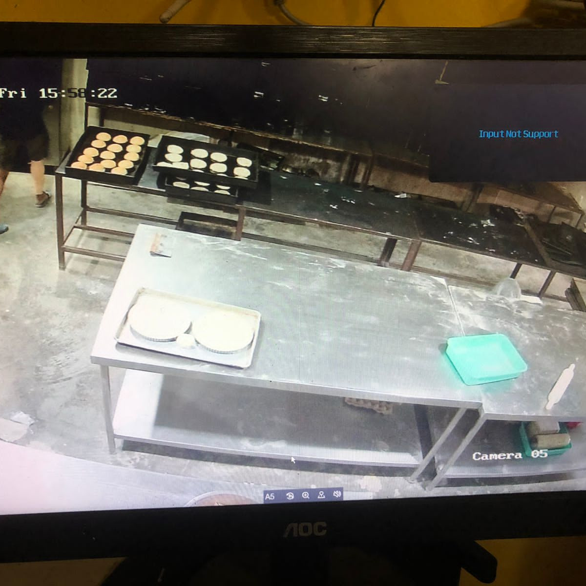 CCTV Installation: View of bakery kitchen after CCTV installation